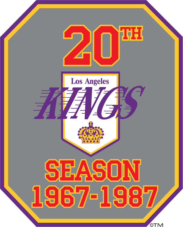 Los Angeles Kings 1987 Anniversary Logo iron on heat transfer